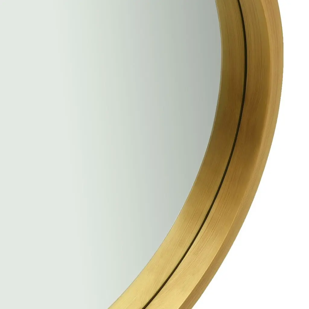 Wall Mirror with Strap 40 cm Gold 320361