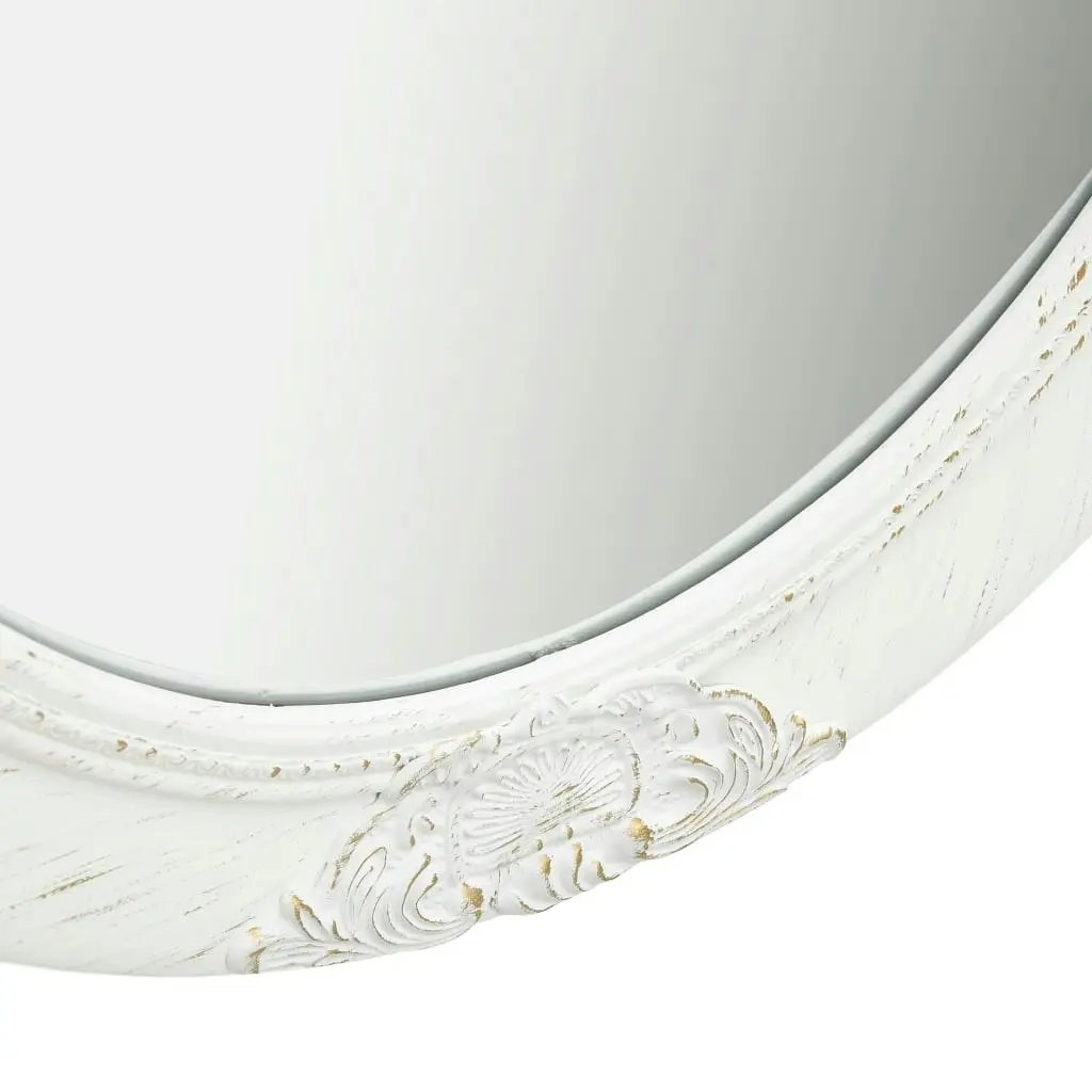 Wall Mirror Baroque Style 50x70 cm White 320352