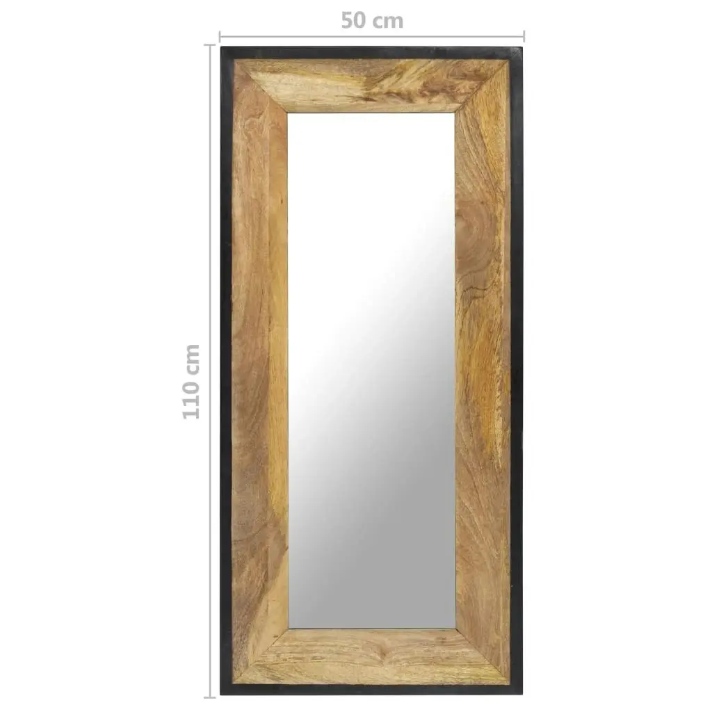 Mirror 110x50 cm Solid Mango Wood 321631