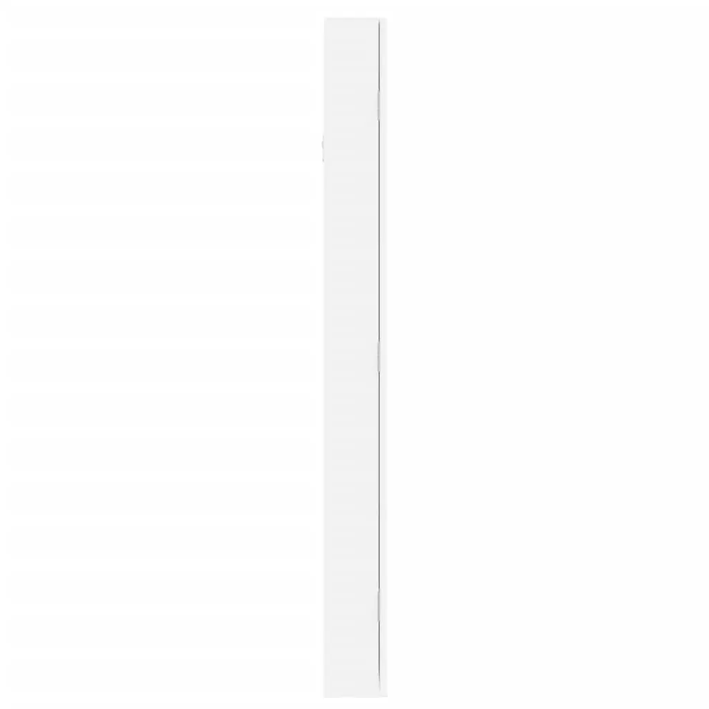 Mirror Jewellery Cabinet Wall Mounted White 37.5x10x106 cm 353226