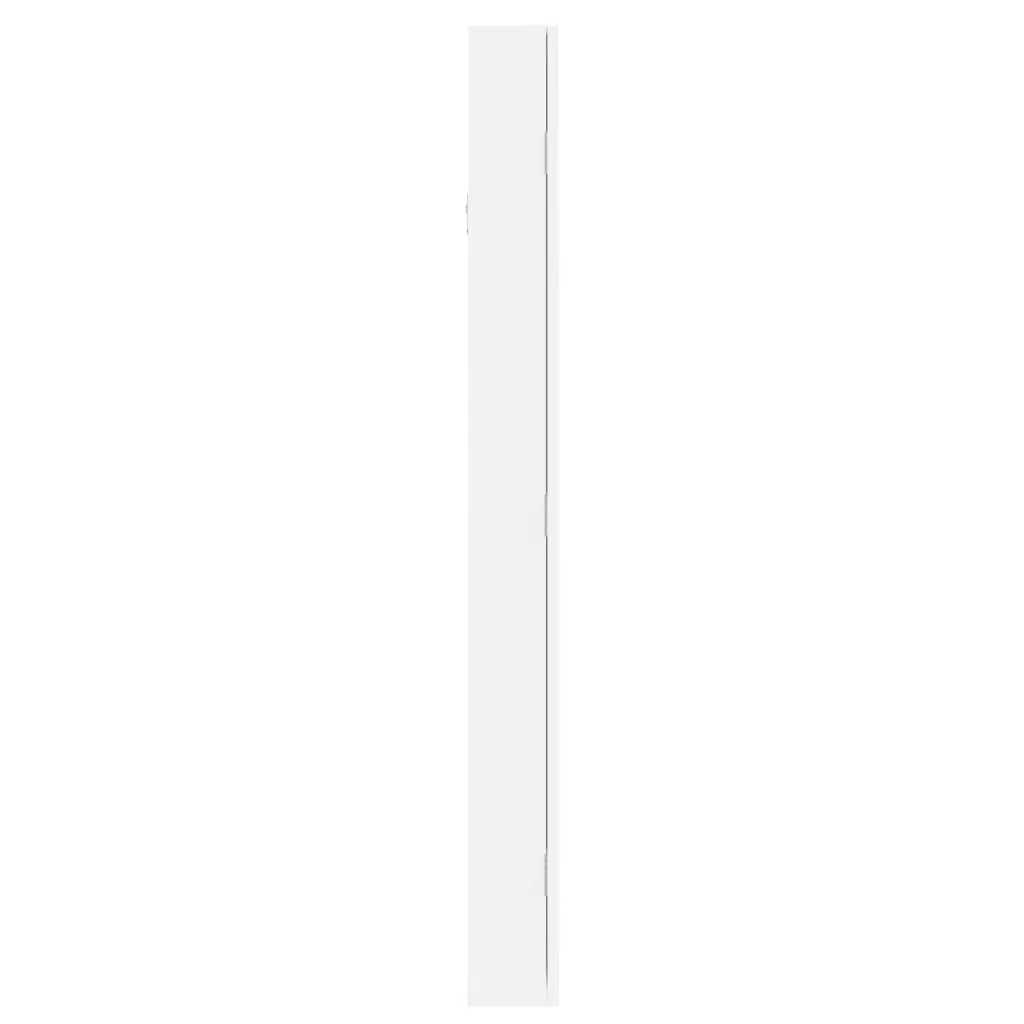 Mirror Jewellery Cabinet Wall Mounted White 37.5x10x106 cm 353217