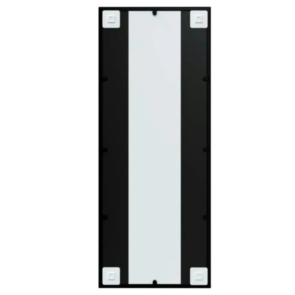 Wall Mirror Black 100x40 cm Metal 342208