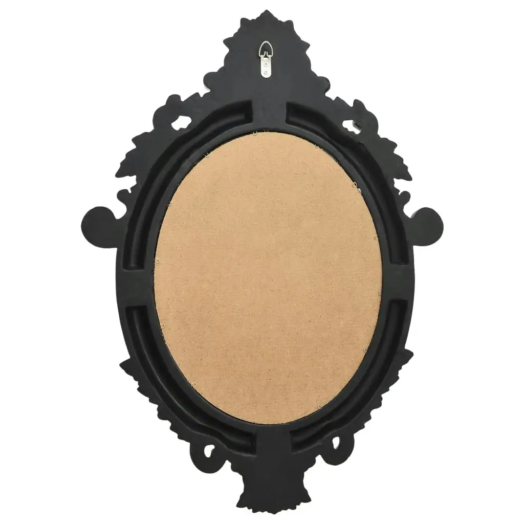 Wall Mirror Castle Style 56x76 cm Black 320359