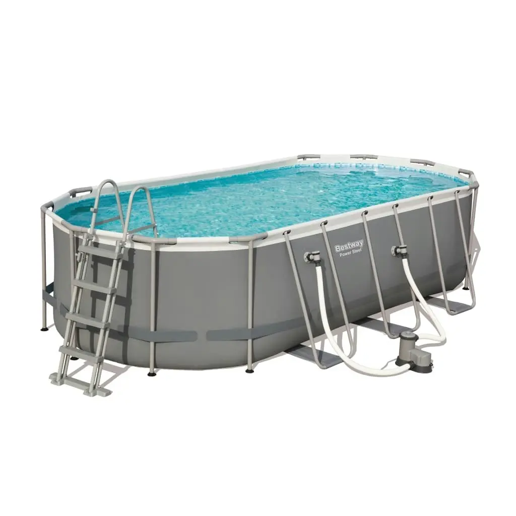 Bestway Power Steel Swimming Pool Set Oval 549x274x122cm 3202627