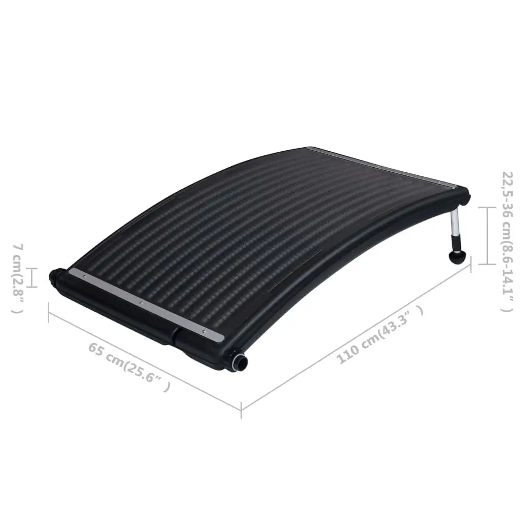 Curved Pool Solar Heating Panel 110x65 cm 92575