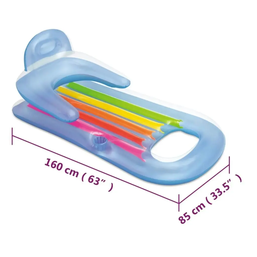 Inflatable Pool Lounger 160x85 cm Vinyl 93486