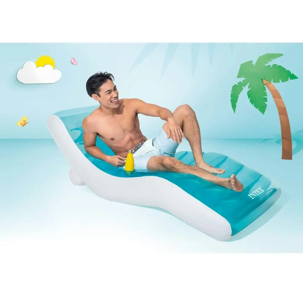 Intex Inflatable Lounger Blue 191x99 cm Vinyl 3202968