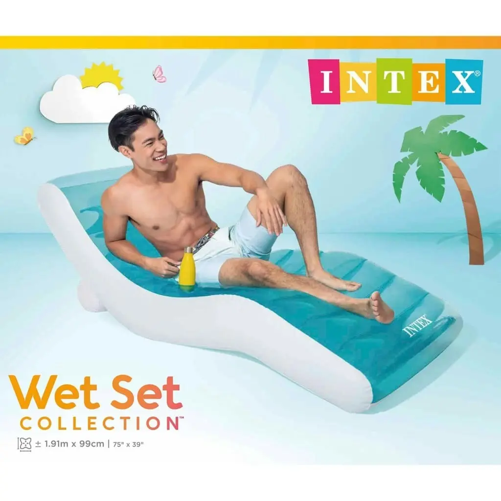 Intex Inflatable Lounger Blue 191x99 cm Vinyl 94288