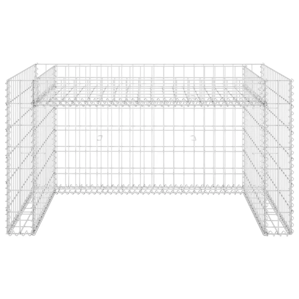 Lawn Mower Garage with Raised Bed 110x80x60 cm Steel Wire 145655