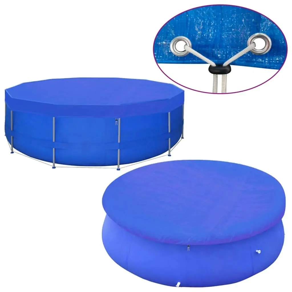 Pool Covers 2 pcs PE Round 460 cm 90 g/mÂ² 3082801