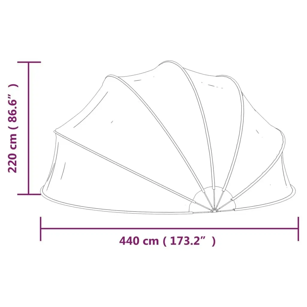 Pool Dome 440x220 cm 92299