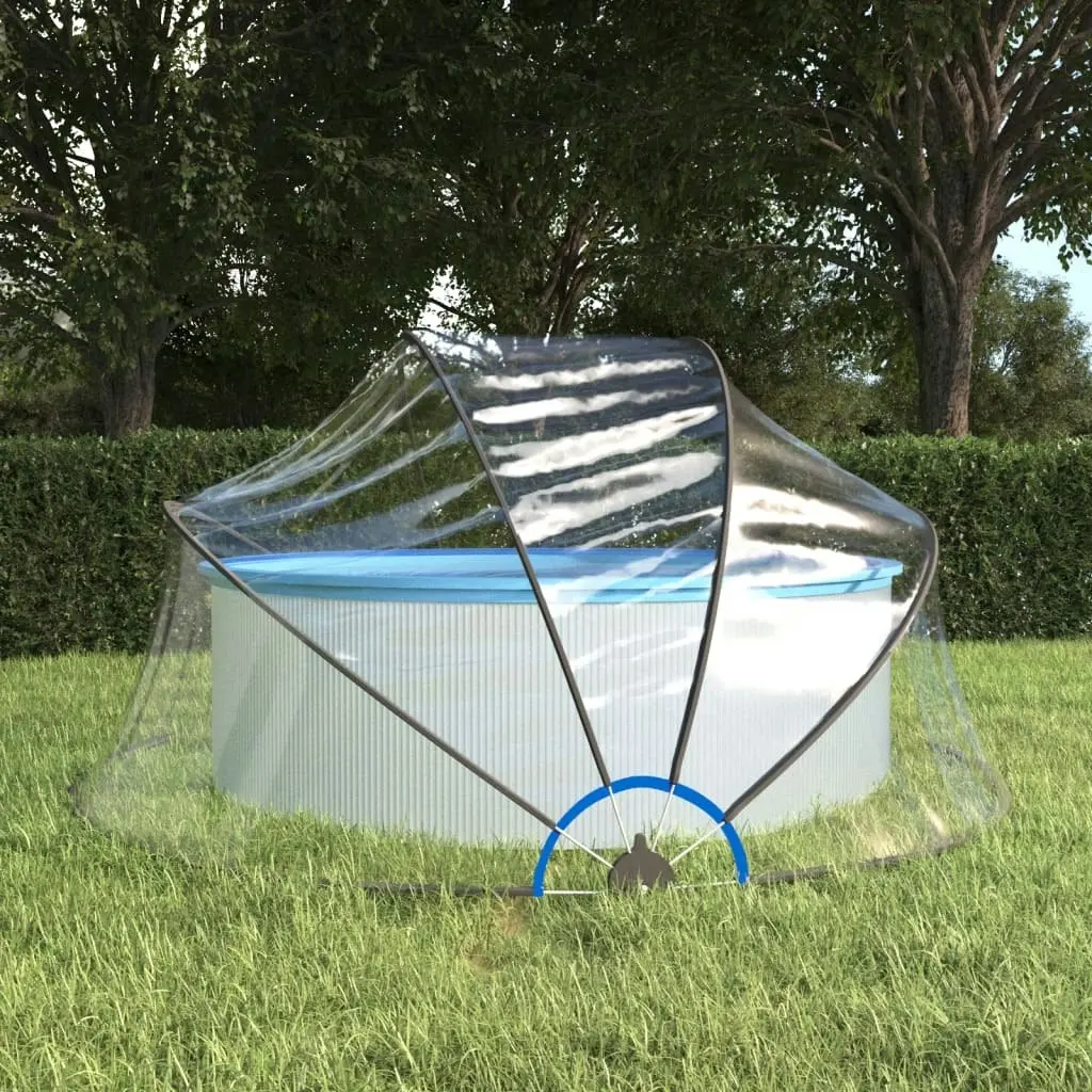 Pool Dome Round 315x158 cm PVC 93812