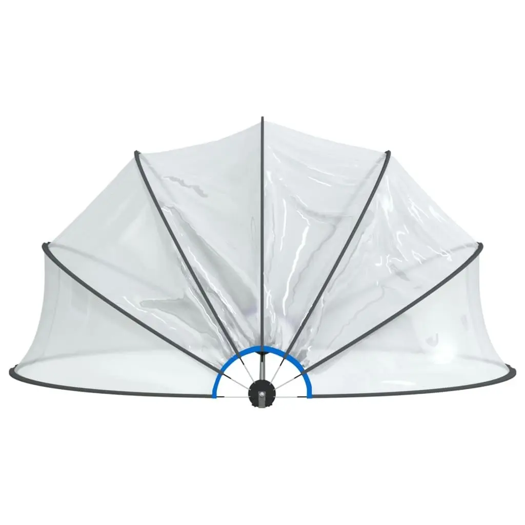 Pool Dome Round 376x188 cm PVC 93813