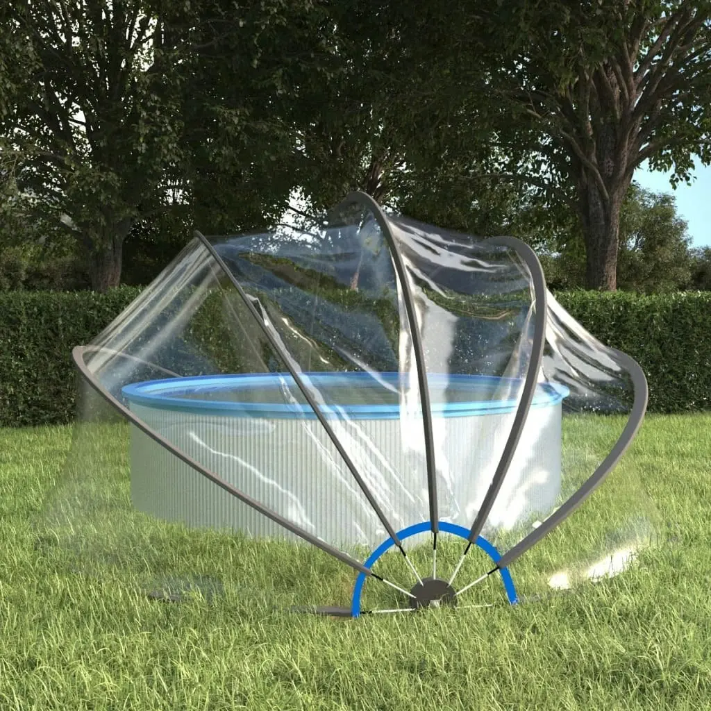 Pool Dome Round 406x203 cm PVC 93814