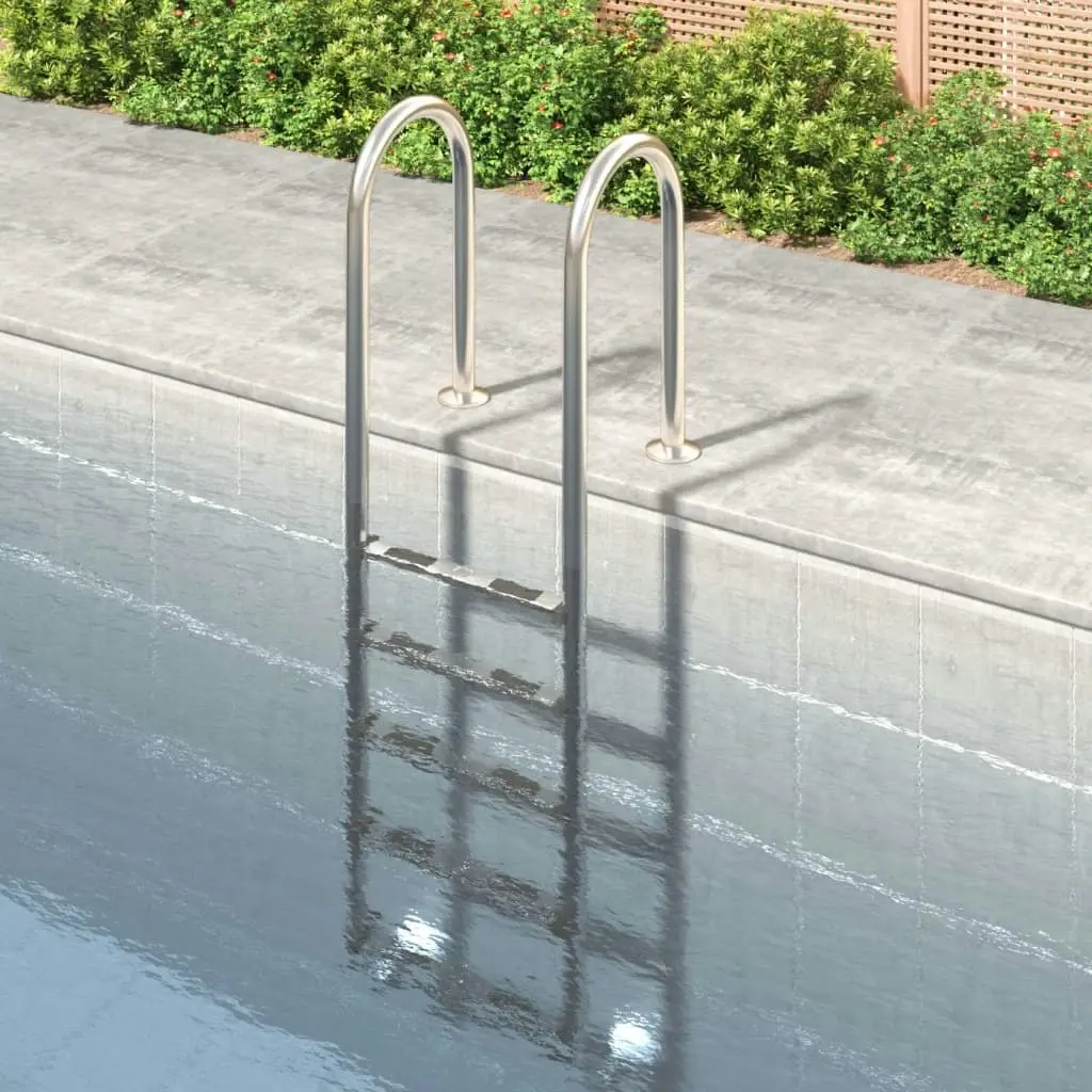 Pool Ladder 54x38x211 cm 304 Stainless Steel 93454