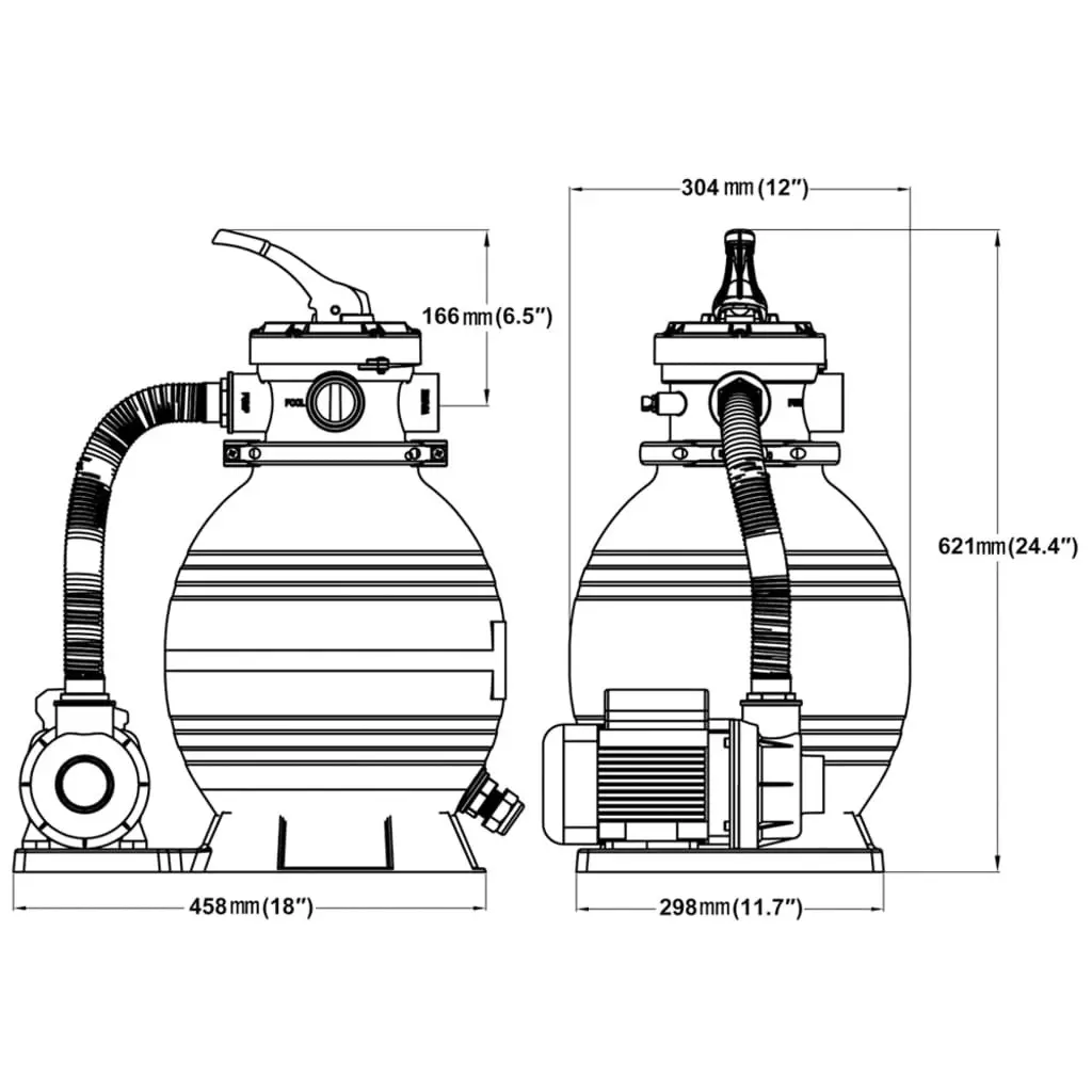 Sand Filter Pump 400 W 11000 l/h 90291