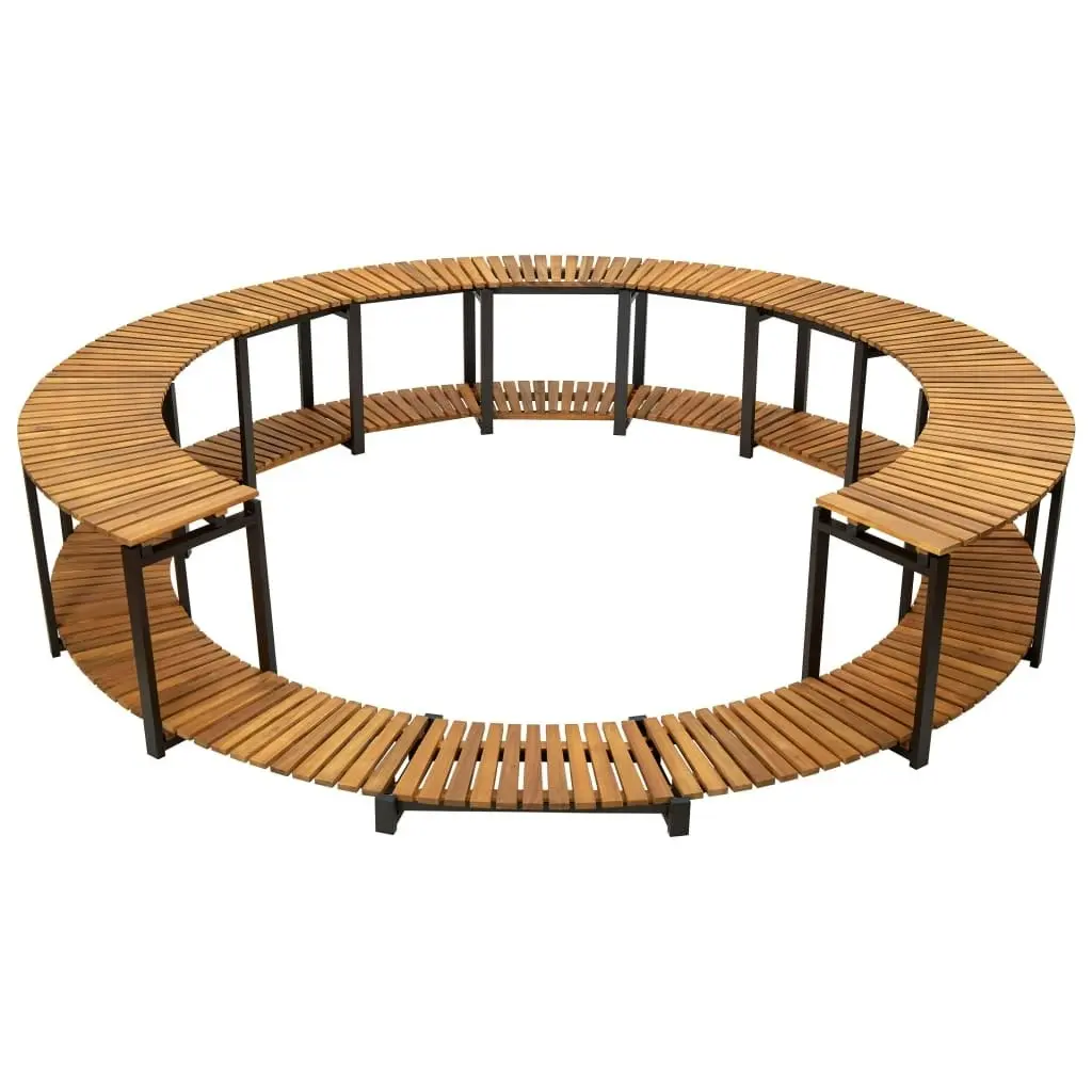 Spa Surround 273x53 cm Solid Acacia Wood 310091