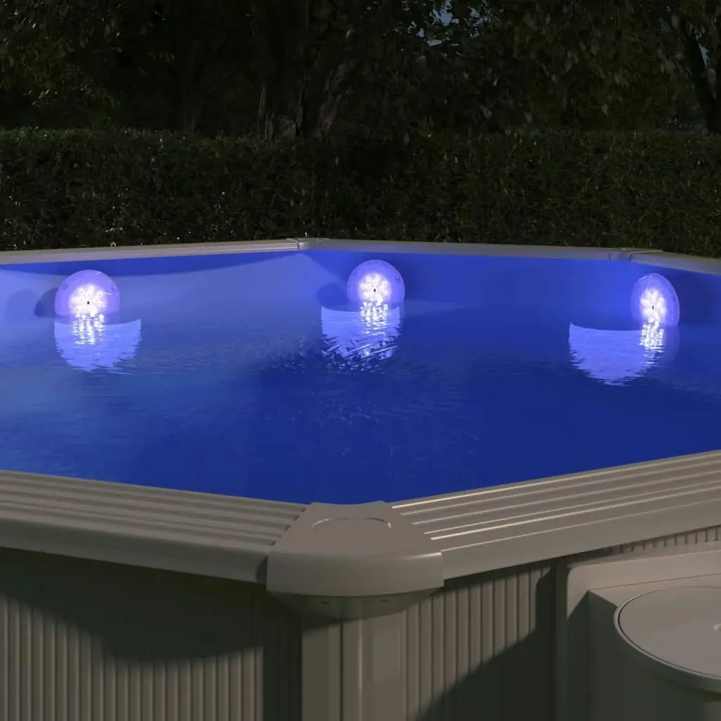 Submersible Floating Pool LED Lamp with Remote Control White 92296