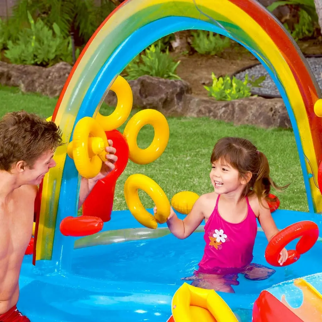 Intex Inflatable Pool Rainbow Ring Play Center 297x193 x135 cm 57453NP 3202797