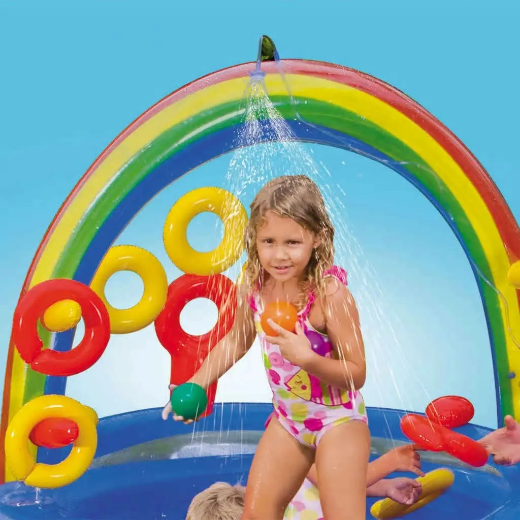 Intex Inflatable Pool Rainbow Ring Play Center 297x193 x135 cm 57453NP 3202797