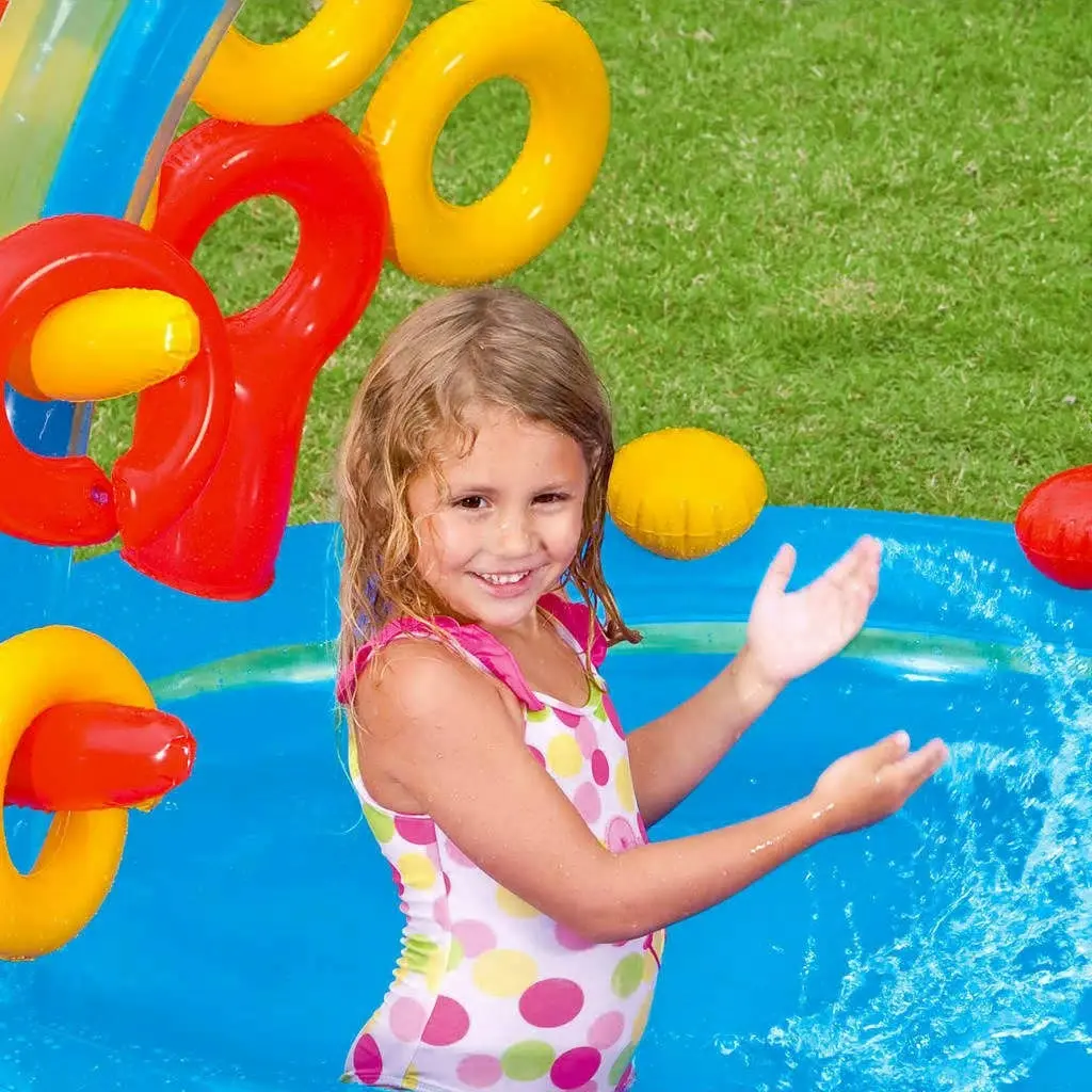 Intex Inflatable Pool Rainbow Ring Play Center 297x193 x135 cm 57453NP 3202797