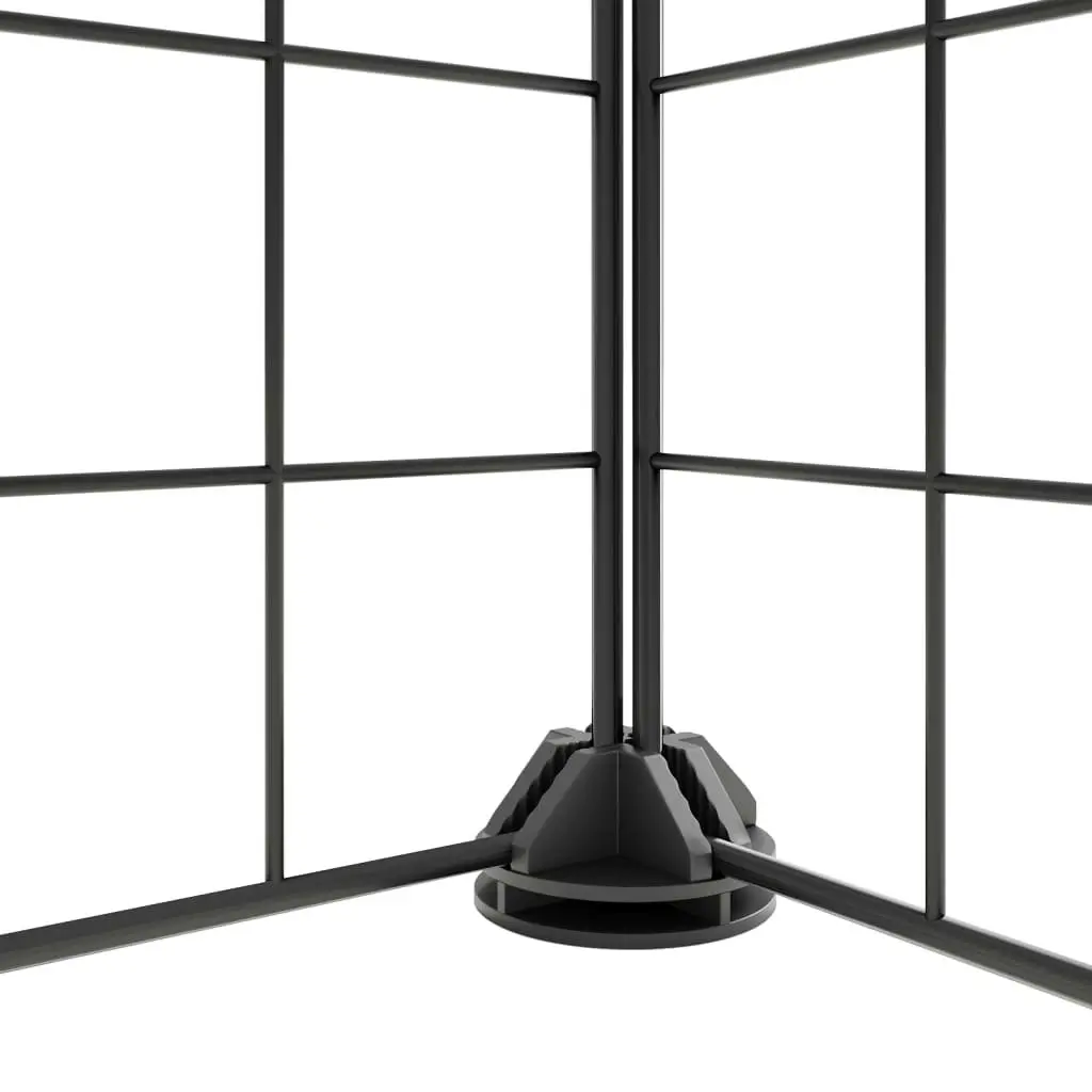 12-Panel Pet Cage with Door Black 35x35 cm Steel 171623