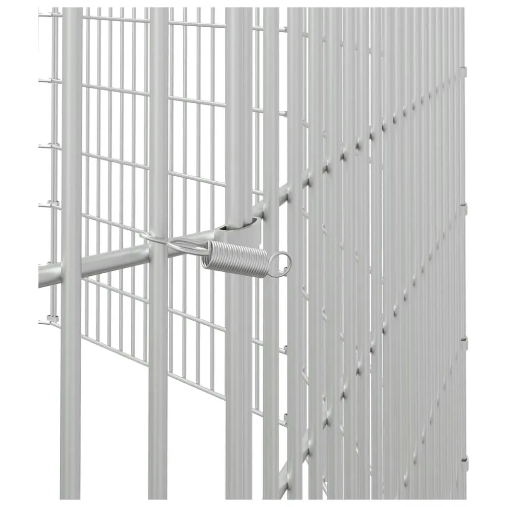 Free Range Animal Enclosure 12-Panel 54x60 cm Galvanised Iron 171576