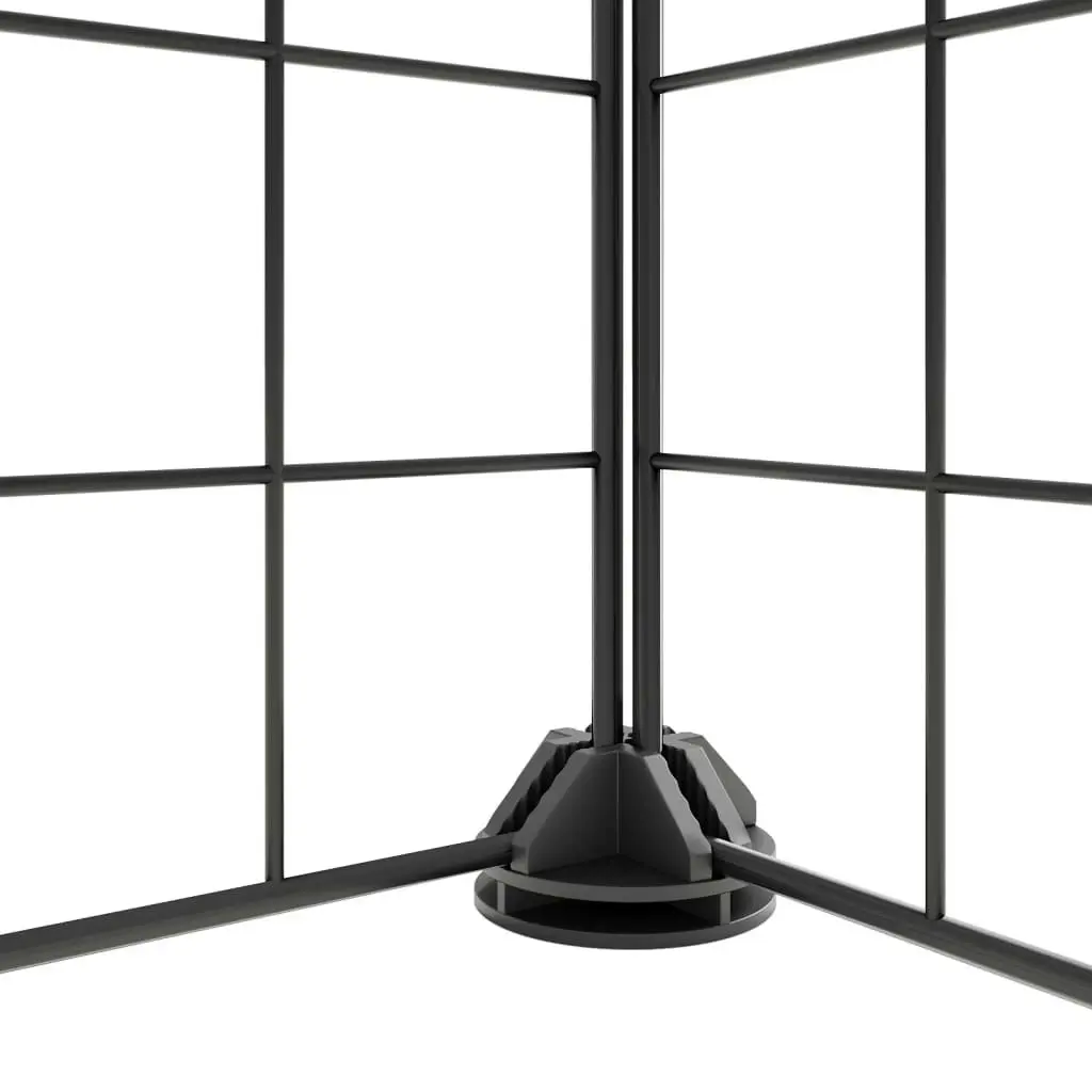 20-Panel Pet Cage with Door Black 35x35 cm Steel 3114019