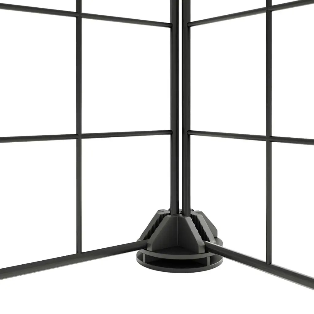 36-Panel Pet Cage with Door Black 35x35 cm Steel 3114039