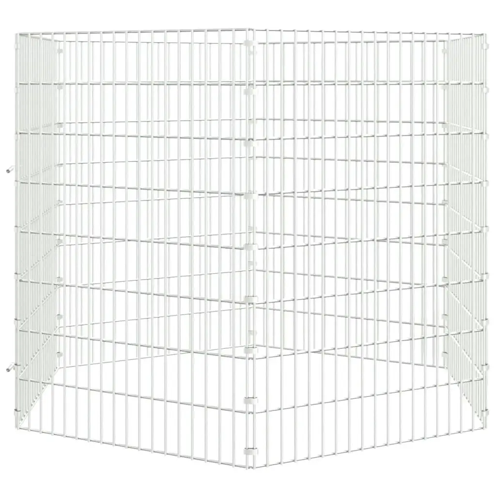 6-Panel Rabbit Cage 54x80 cm Galvanised Iron 171577