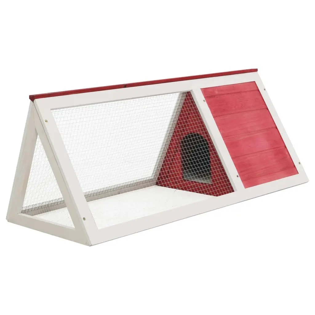 Animal Rabbit Cage Red Wood 170854