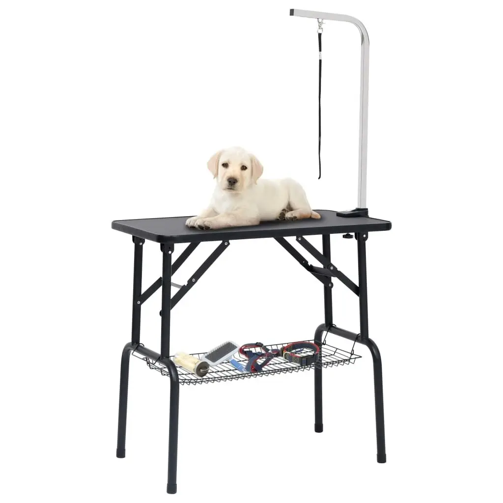 Adjustable Dog Grooming Table with 1 Loop and Basket 171067