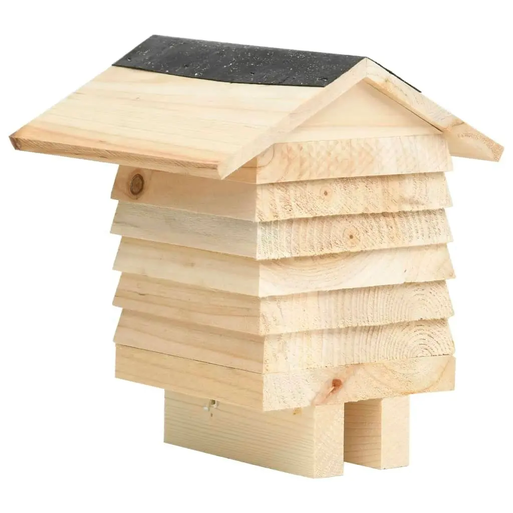 Bee Hotel Solid Firwood 22x20x20 cm 314814