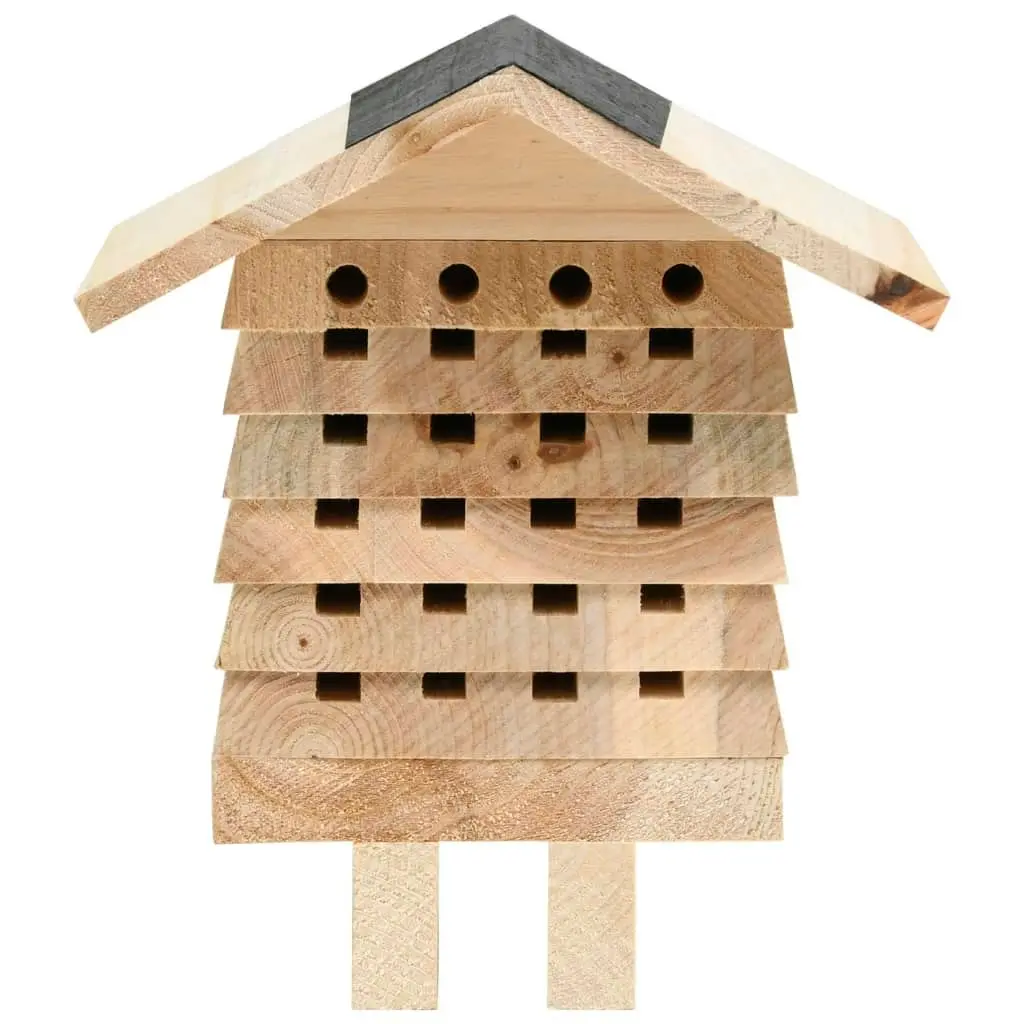 Bee Hotel Solid Firwood 22x20x20 cm 314814