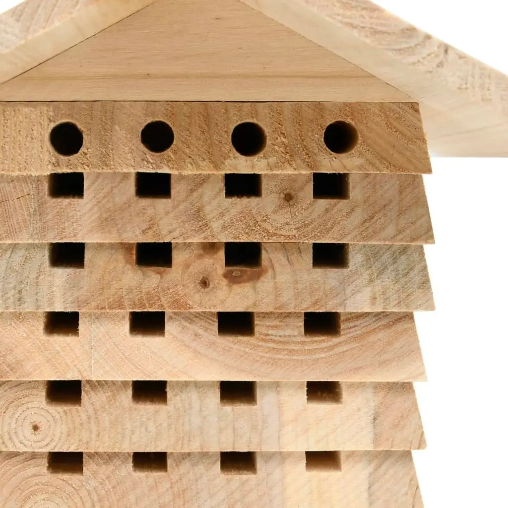 Bee Hotel Solid Firwood 22x20x20 cm 314814