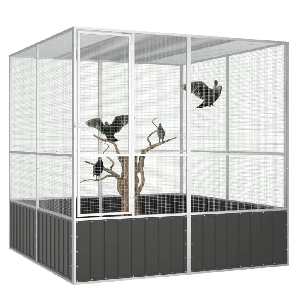 Bird Cage Anthracite 213.5x217.5x211.5 cm Galvanised Steel 171549