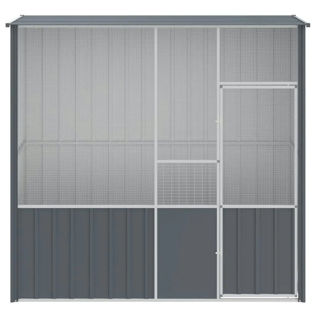 Bird Cage Anthracite 215x78x200 cm Galvanised Steel 172344