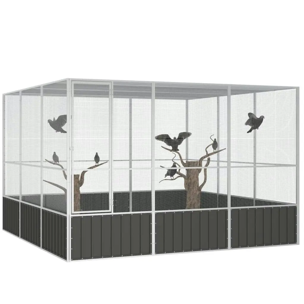 Bird Cage Anthracite 302.5x324.5x211.5 cm Galvanised Steel 171550