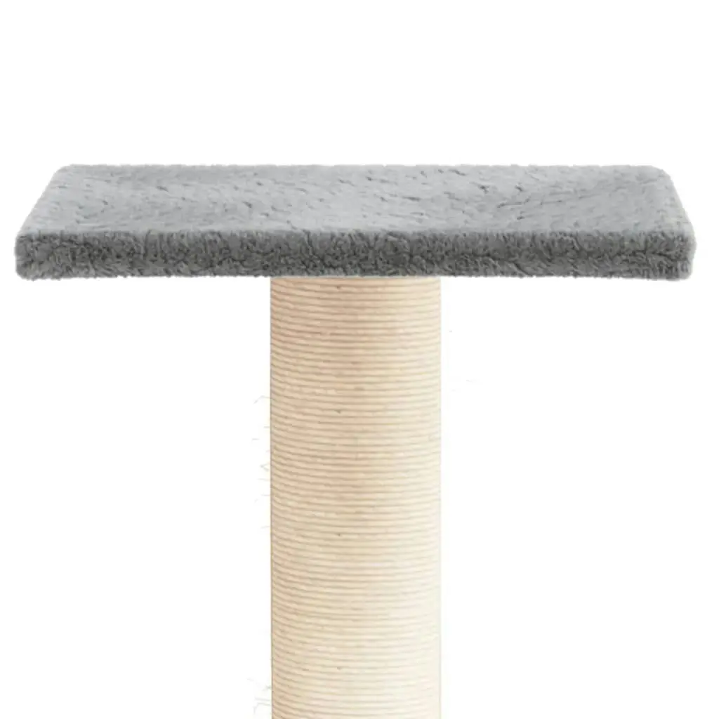 Cat Scratching Post with Platform Light Grey 38 cm 171736