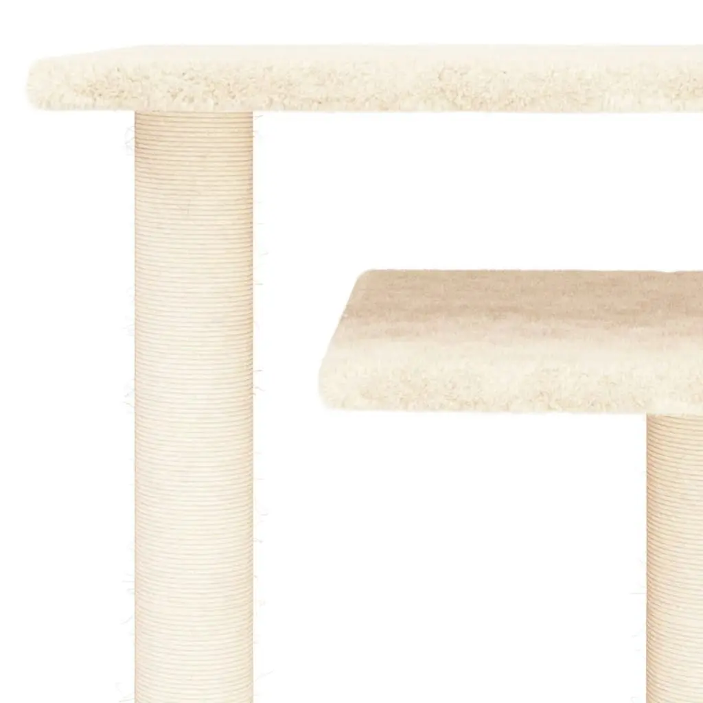 Cat Scratching Posts with Platforms Cream 62.5 cm 172046