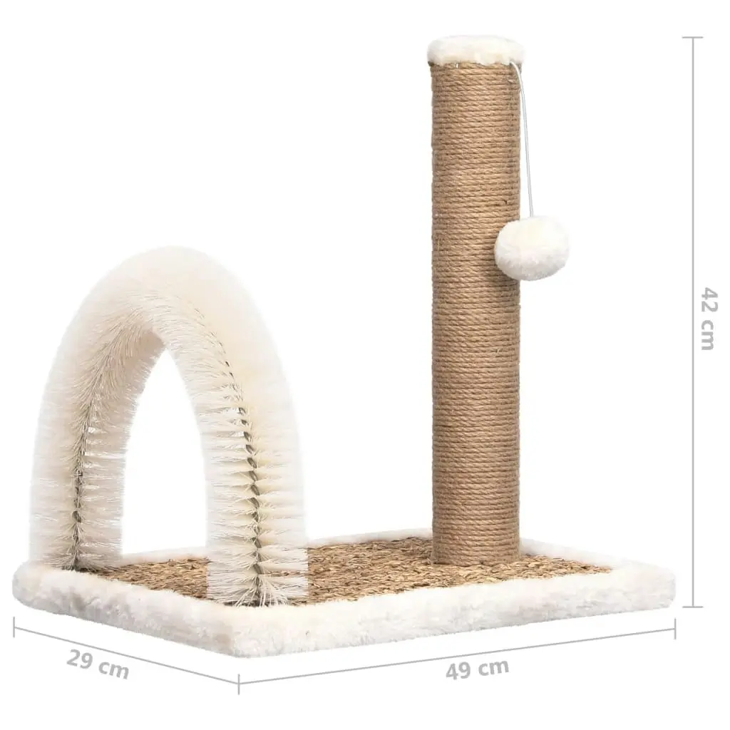 Cat Tree with Arch Grooming Brush and Scratch Post 170971