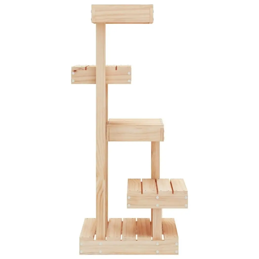 Cat Tree 45.5x49x103 cm Solid Wood Pine 824648