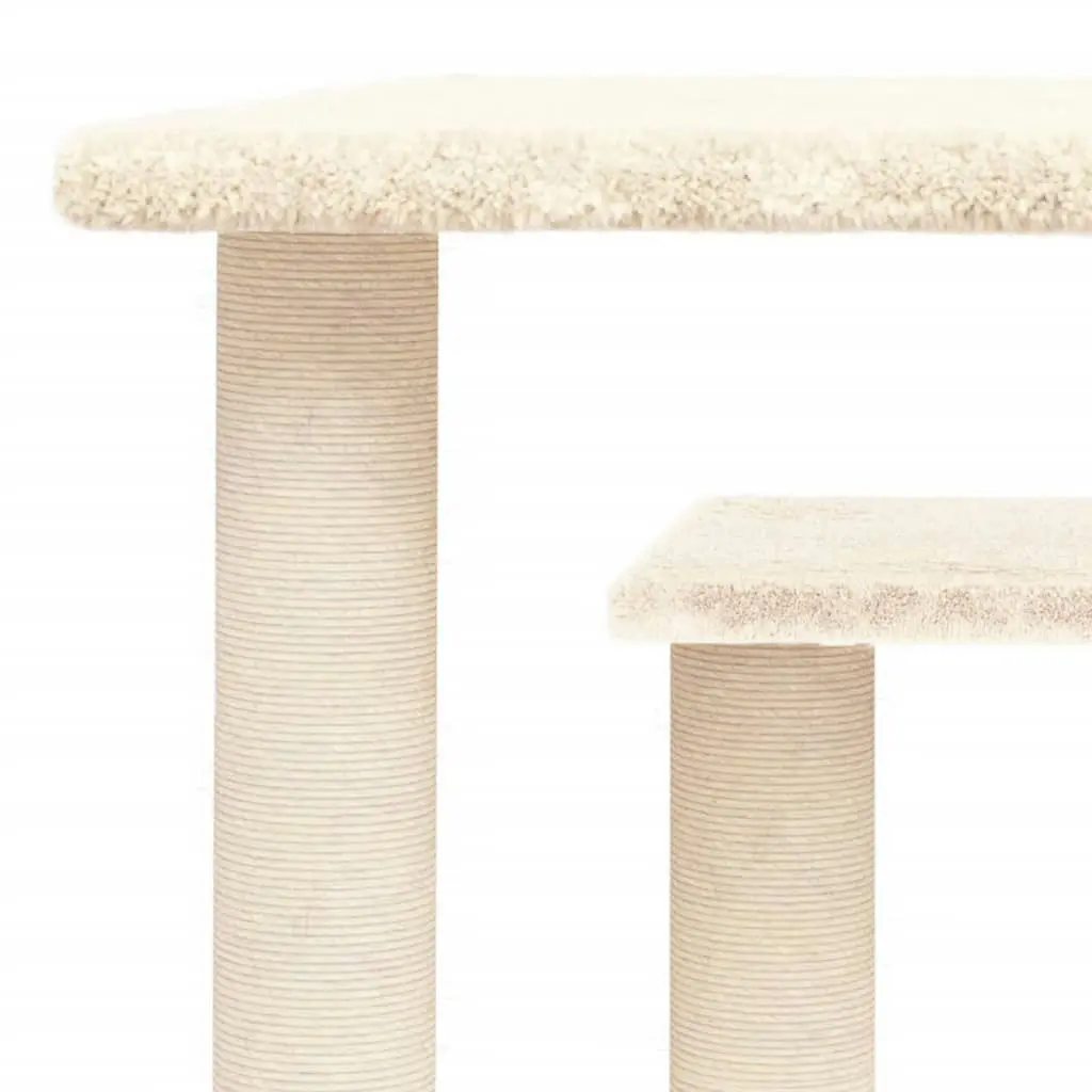 Cat Scratching Posts with Platforms Cream 50 cm 172043