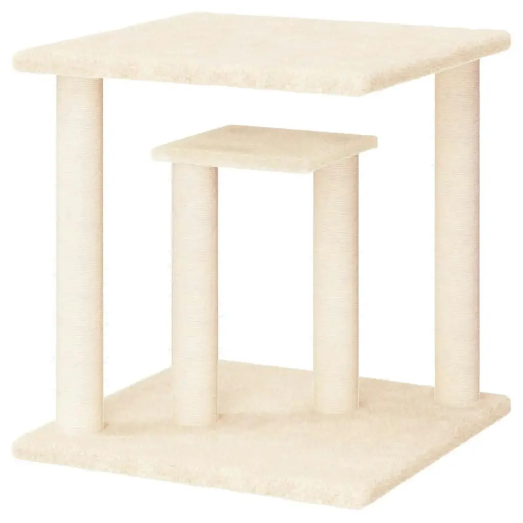 Cat Scratching Posts with Platforms Cream 50 cm 172043