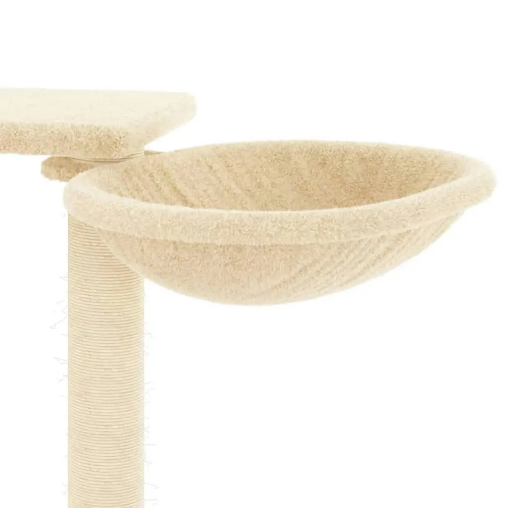 Cat Tree with Scratching Posts Cream 82 cm 171759