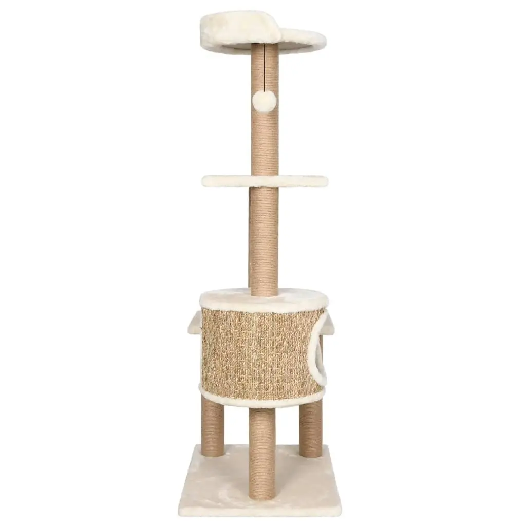 Cat Tree with Scratching Post 123cm Seagrass 170979