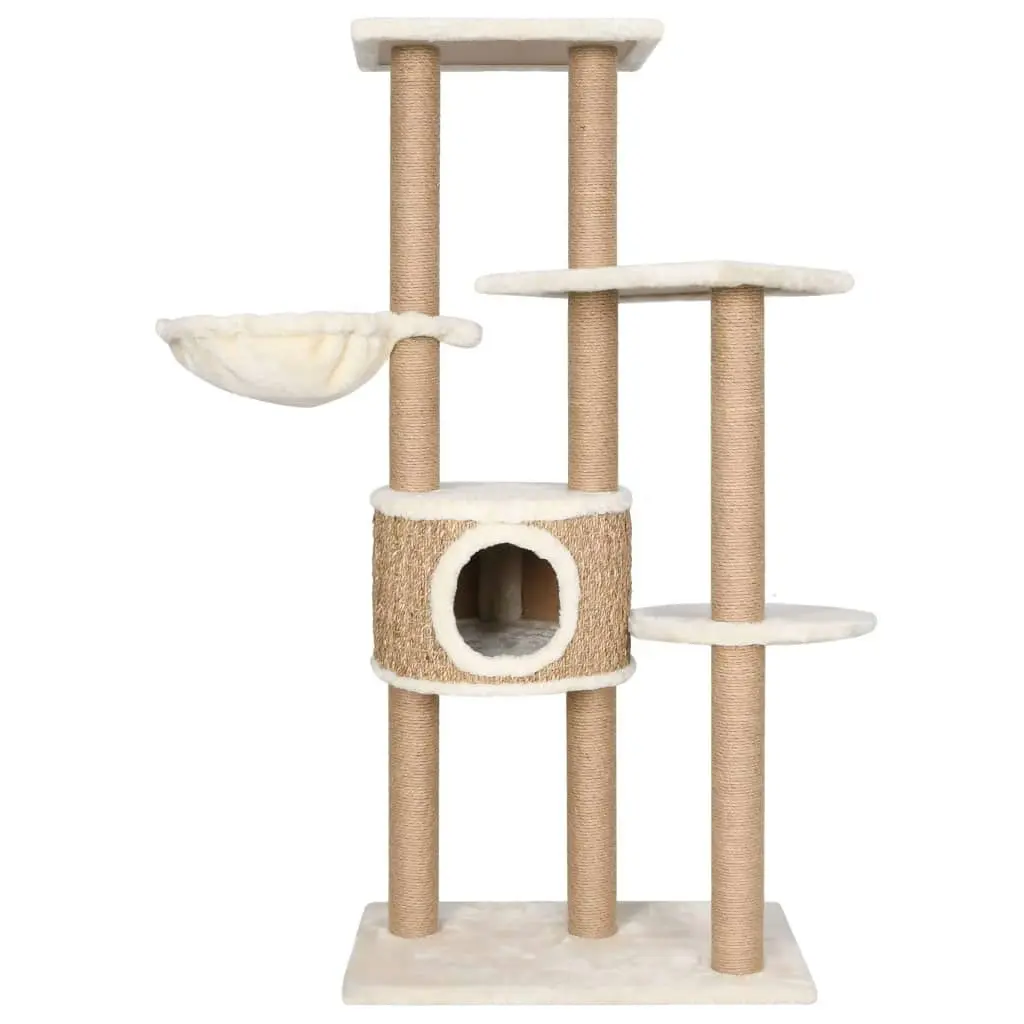 Cat Tree with Scratching Post 126cm Seagrass 170980