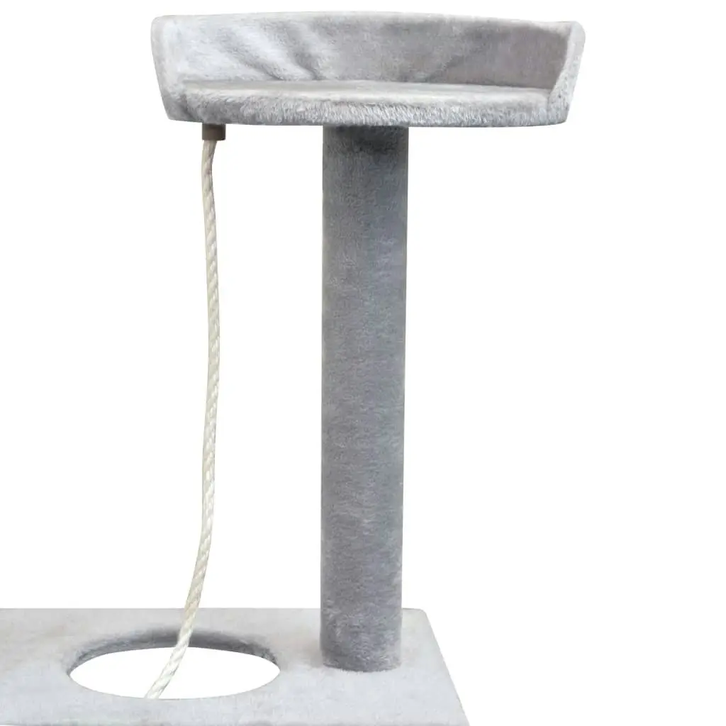 Cat Tree with Sisal Scratching Posts 150 cm Grey 170485