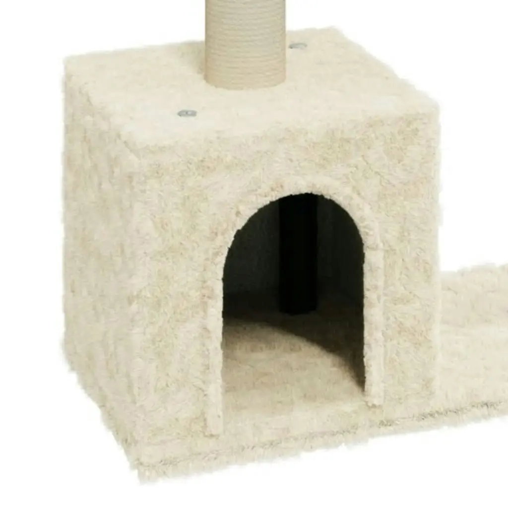 Cat Tree with Sisal Scratching Posts Cream 60 cm 171430