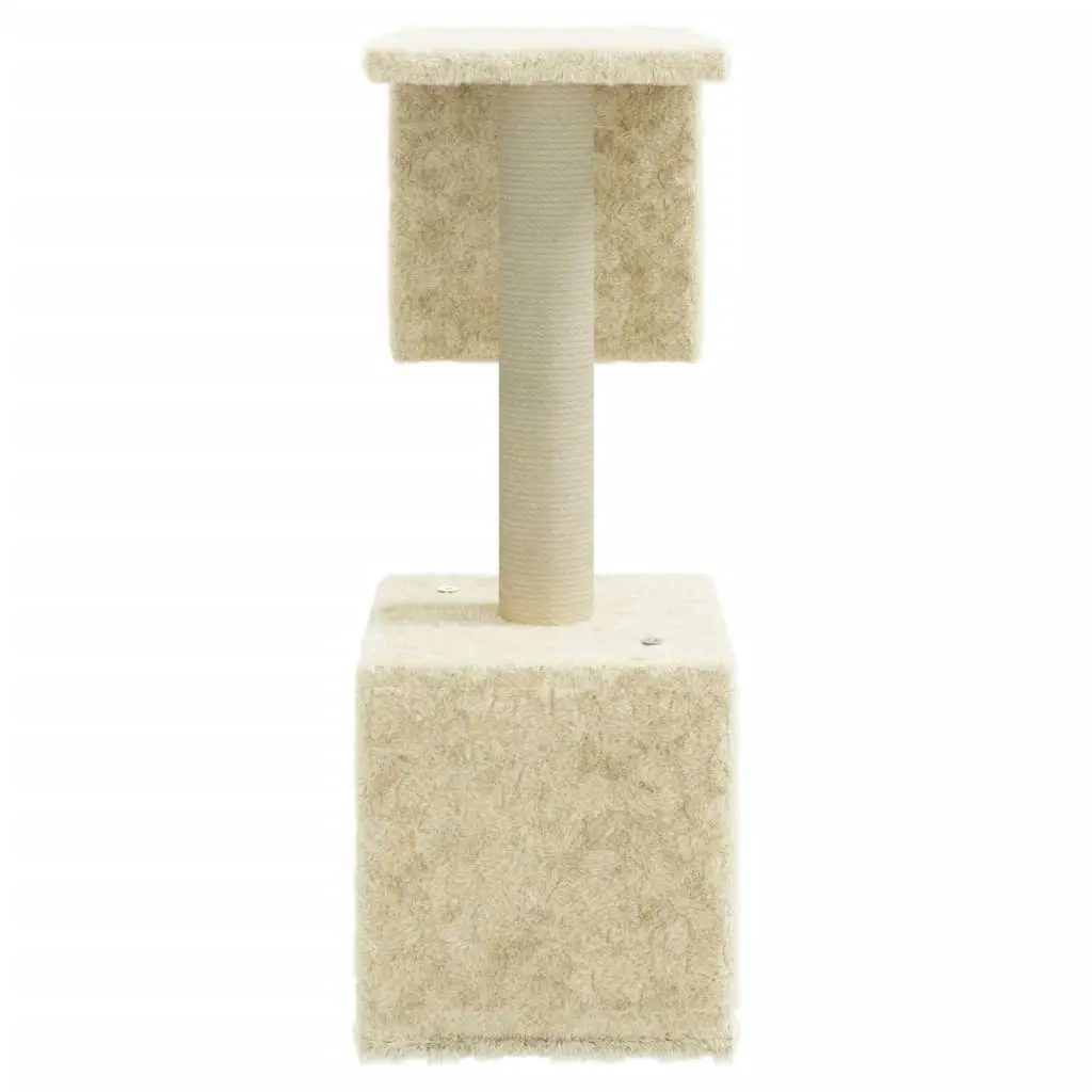 Cat Tree with Sisal Scratching Posts Cream 60 cm 171430